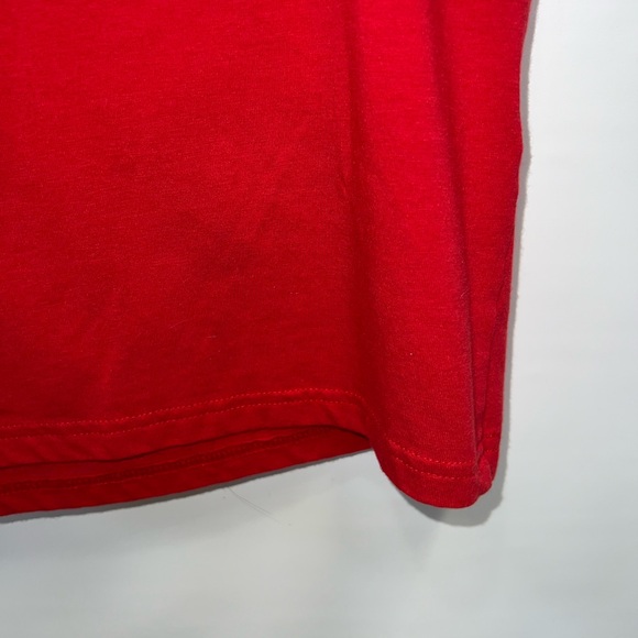 Under Armour T-Shirt Mens Large Red Nylon Blend Heat Gear Baseball Logo - Picture 8 of 14